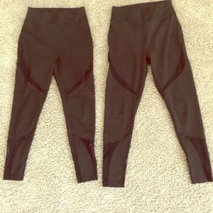 Two pair of workout leggings